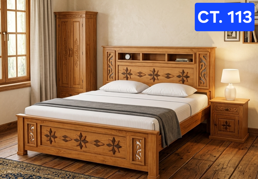 CT 113 WOODEN COT