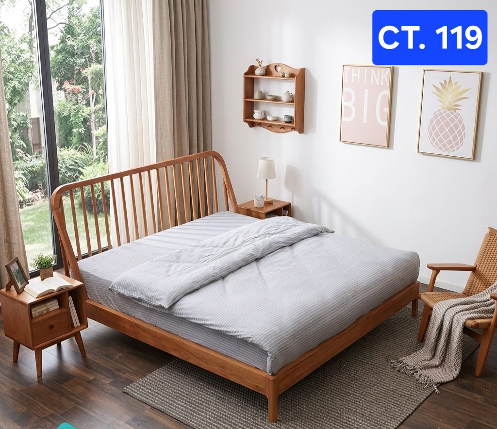 CT 119 WOODEN COT