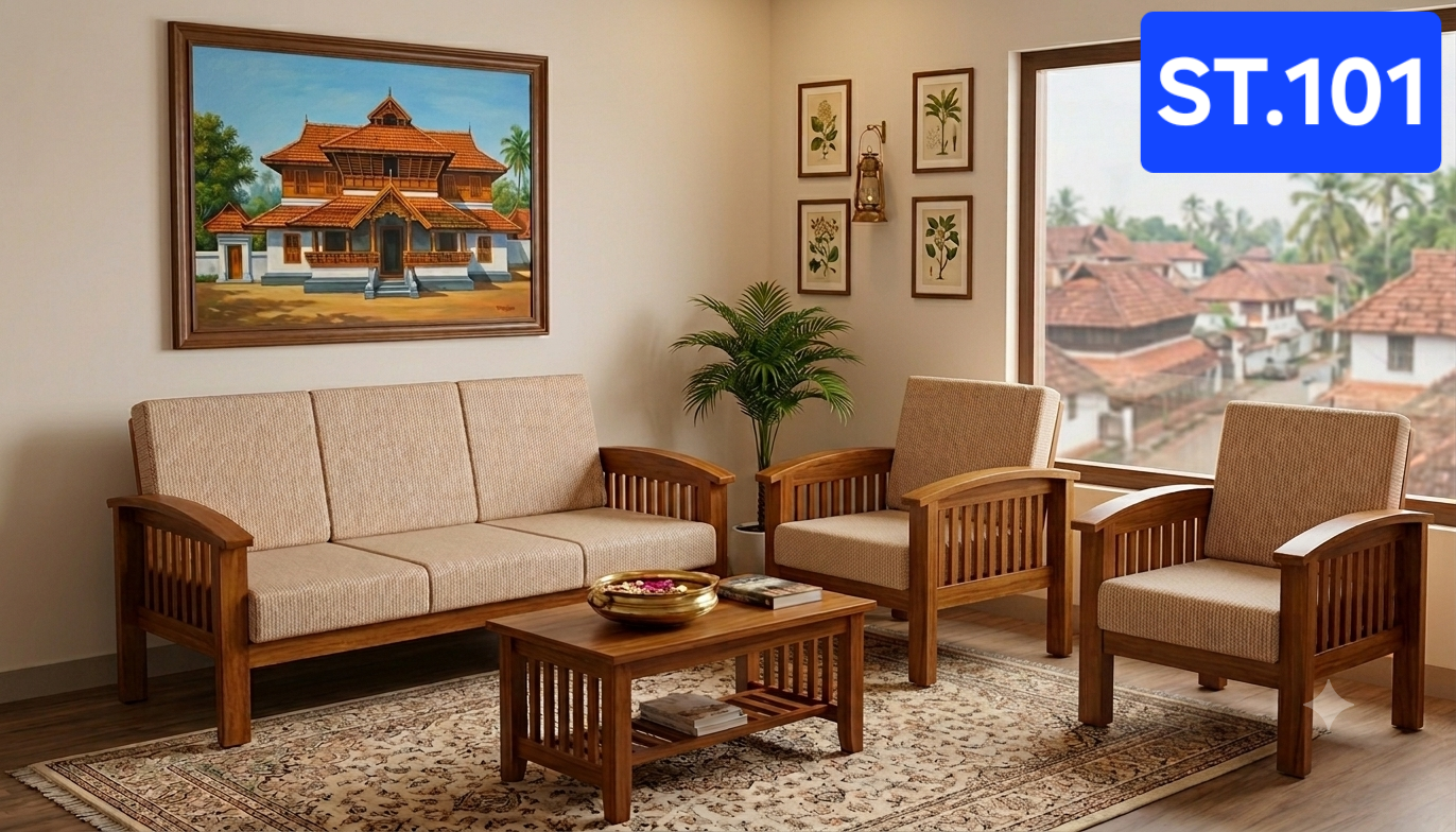 ST 101 WOODEN SETTEE