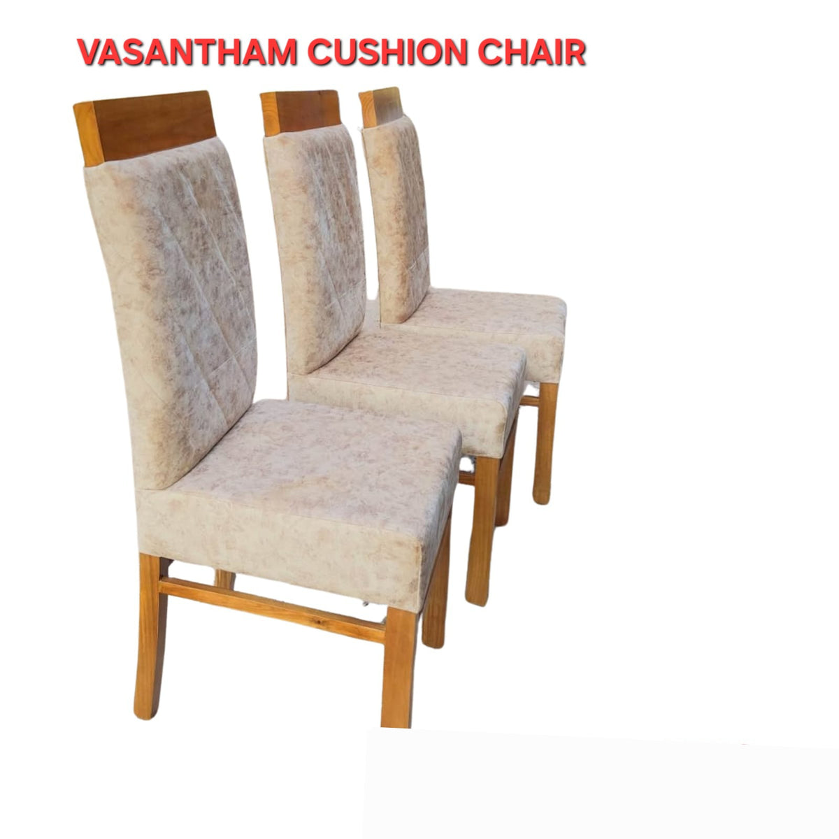 CH 03 WOODEN WITH CUSHION CHAIR