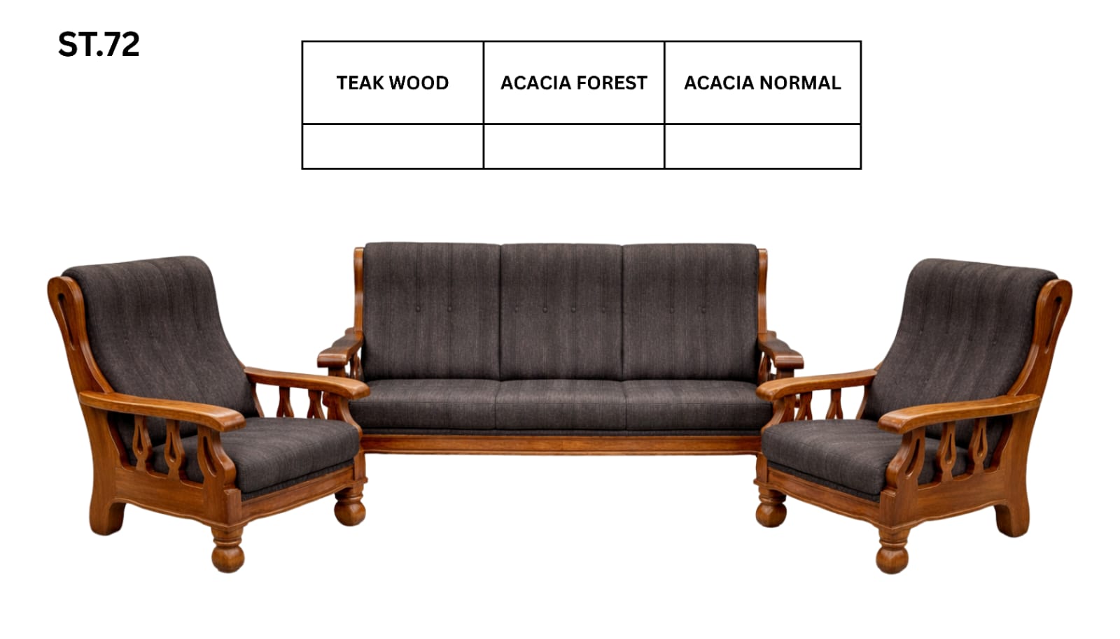 ST 72 WOODEN SETTEE