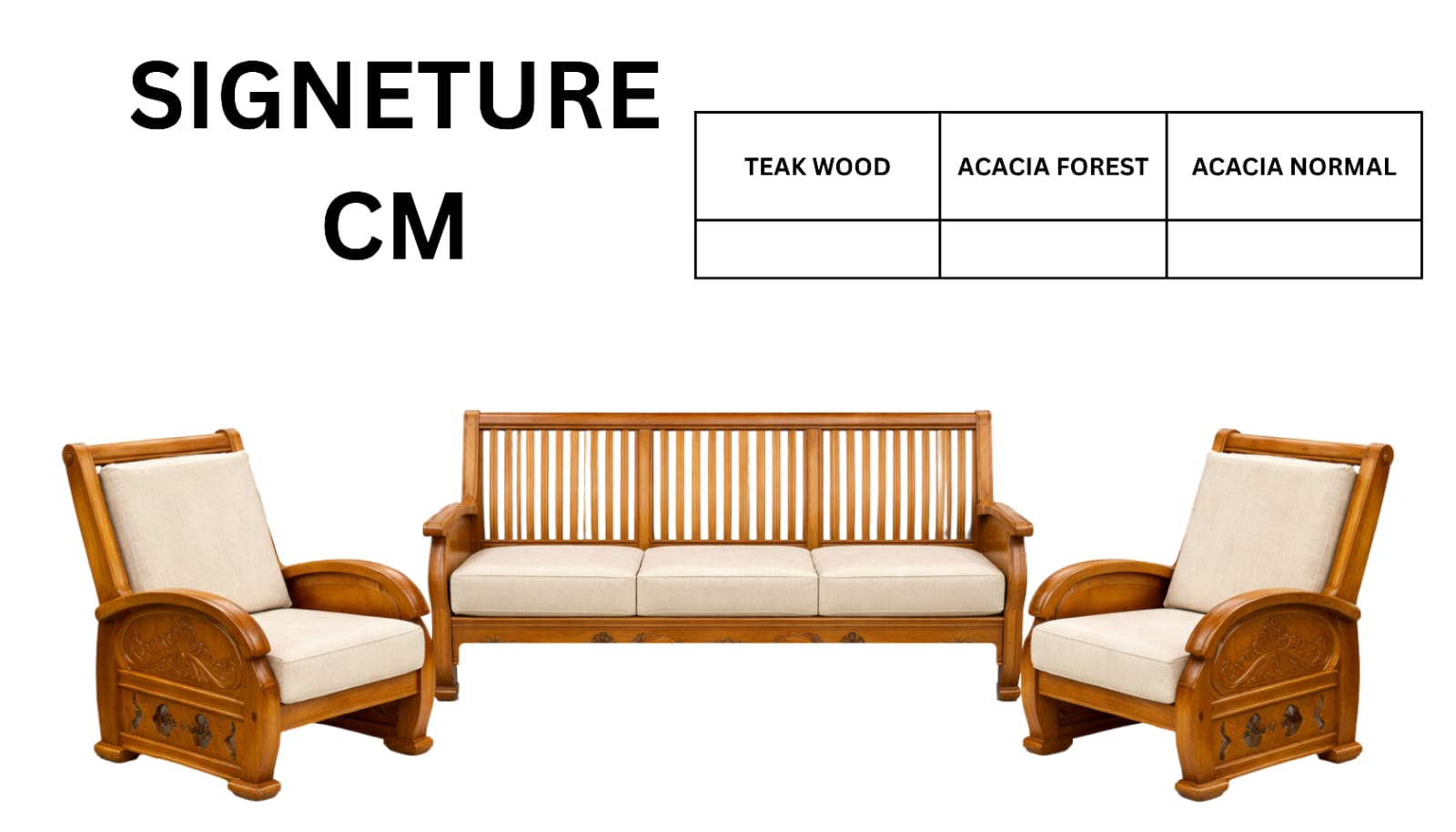 ST  WOODEN SETTEE