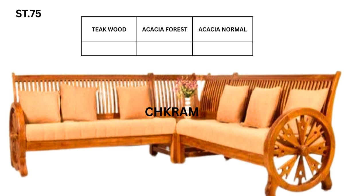 ST 75 WOODEN SETTEE