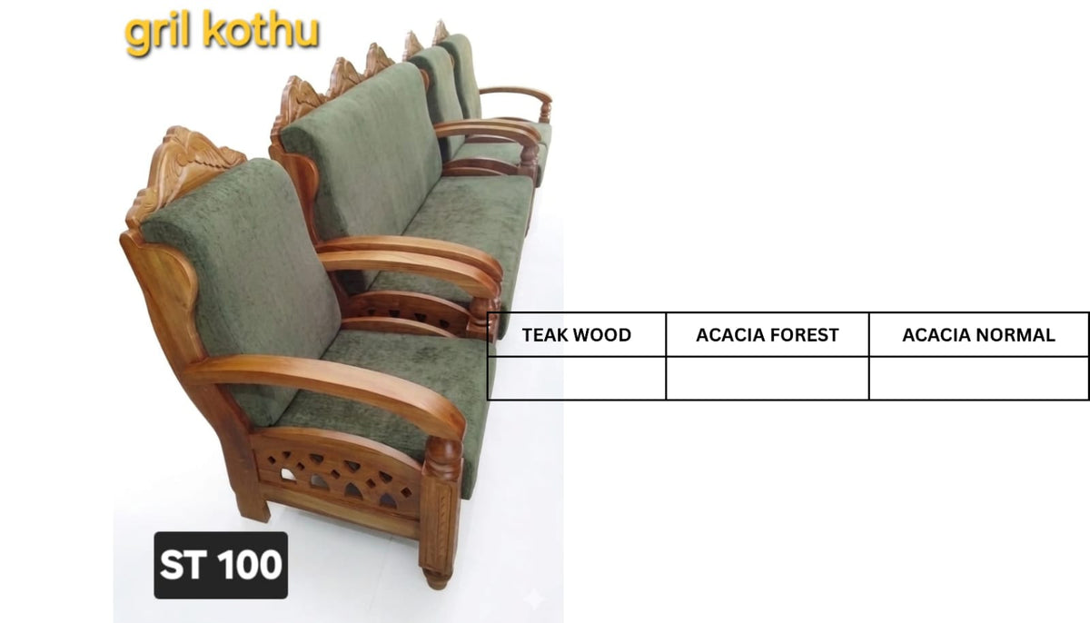 ST 100 WOODEN SETTEE