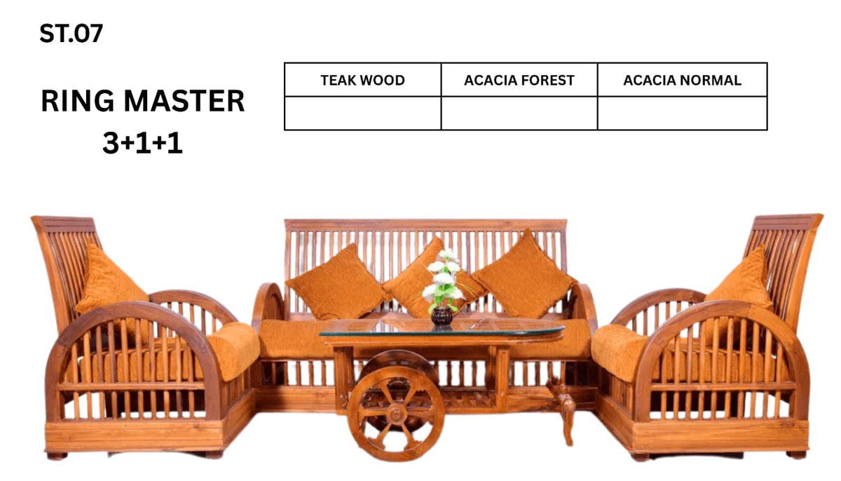 ST 07 WOODEN SETTEE