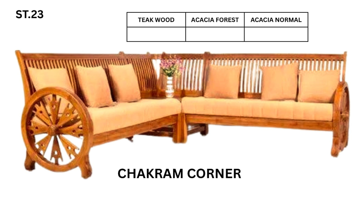 ST 23 WOODEN SETTEE