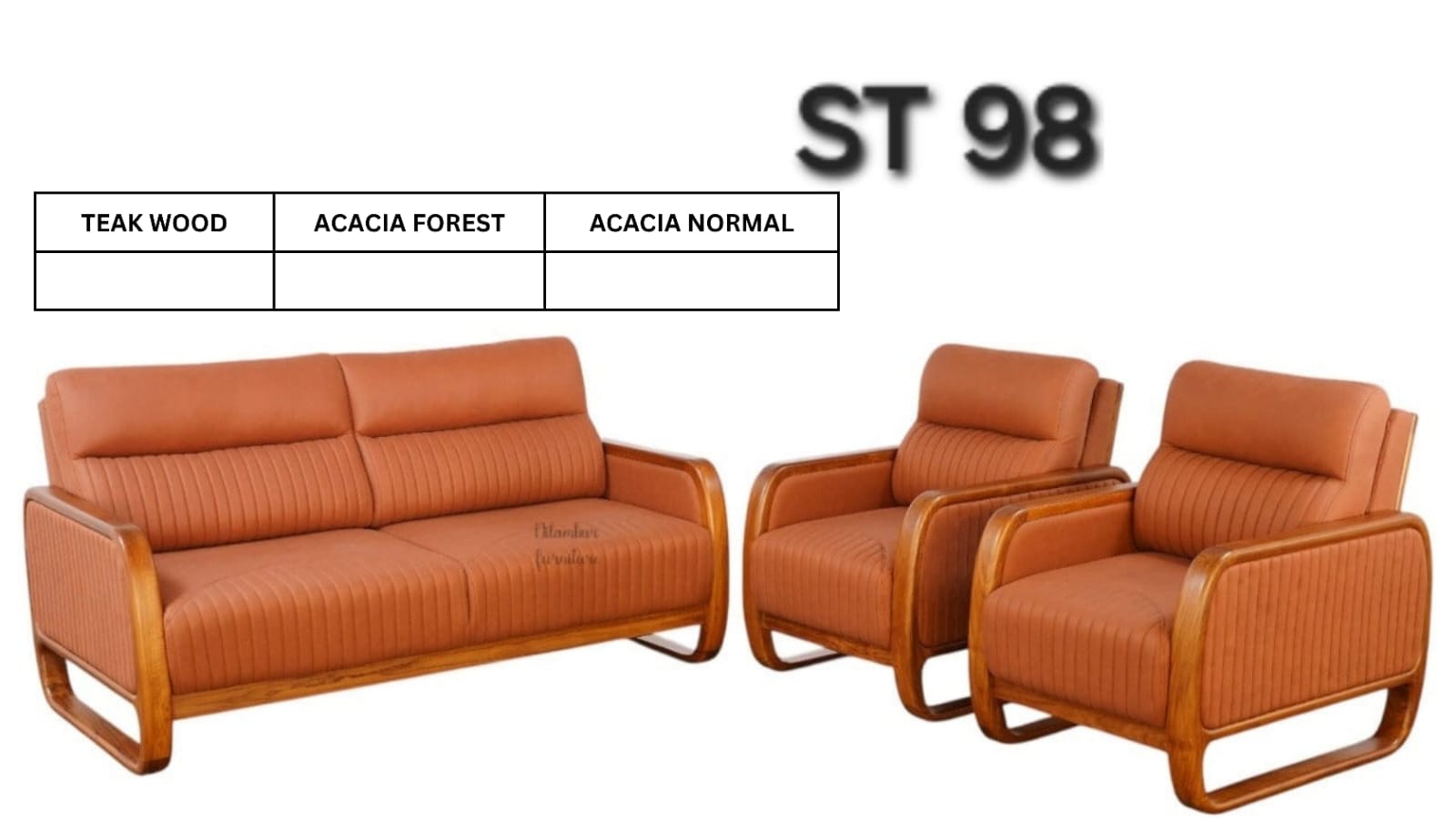 ST 98 WOODEN SETTEE