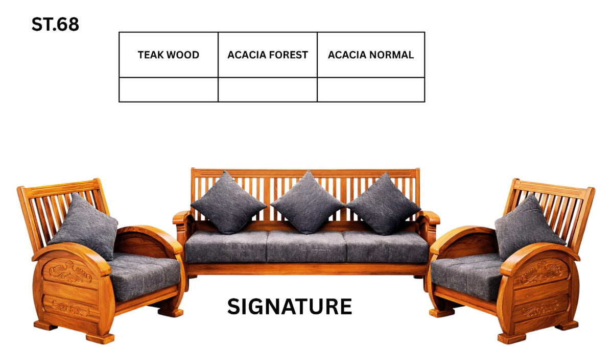ST 68 WOODEN SETTEE