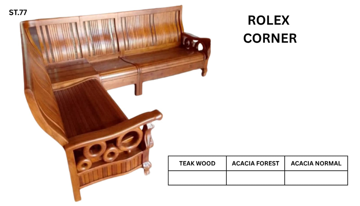 ST 77 WOODEN SETTEE