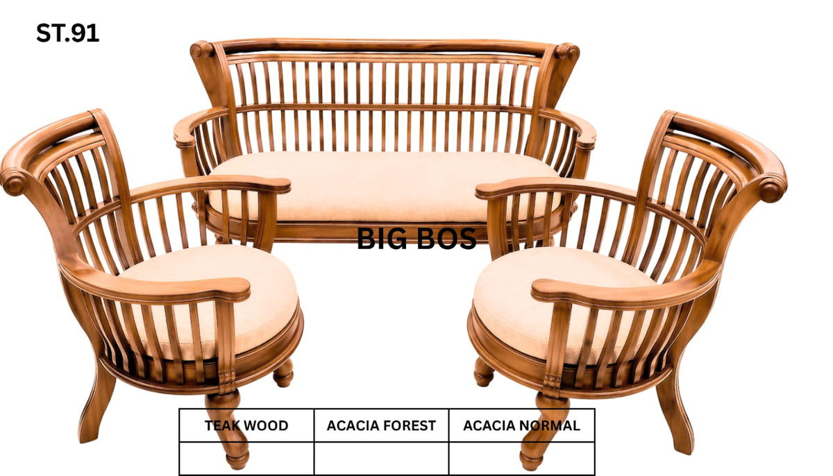 ST 91 WOODEN SETTEE