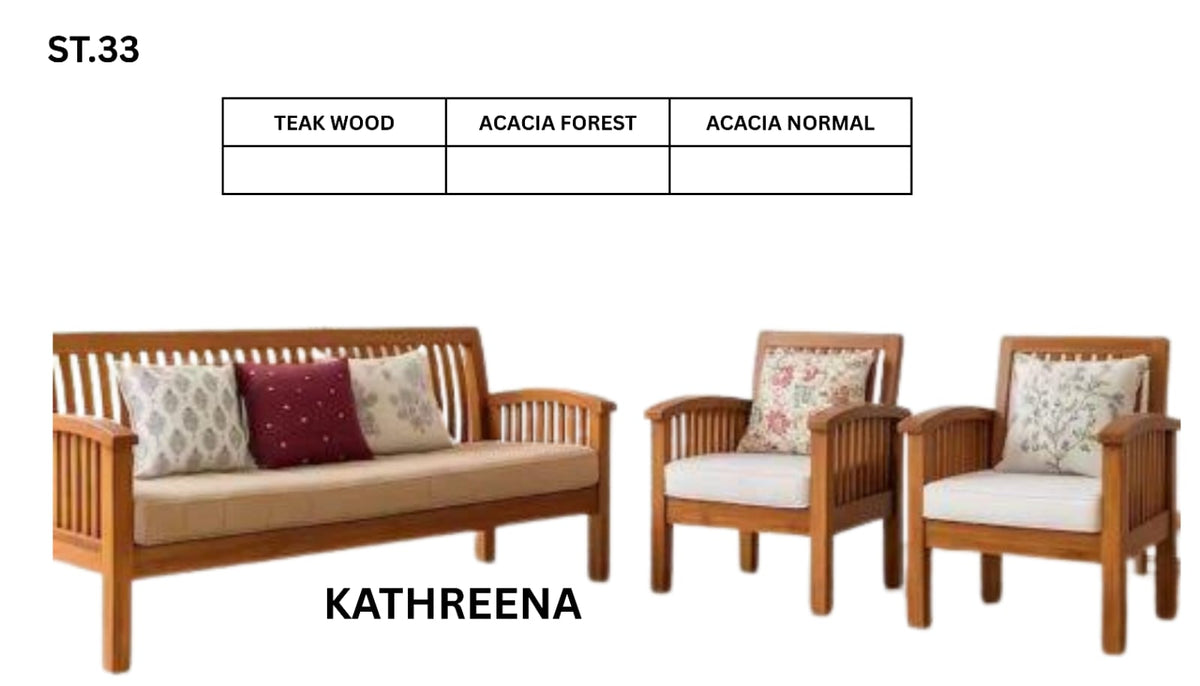 ST 33 WOODEN SETTEE