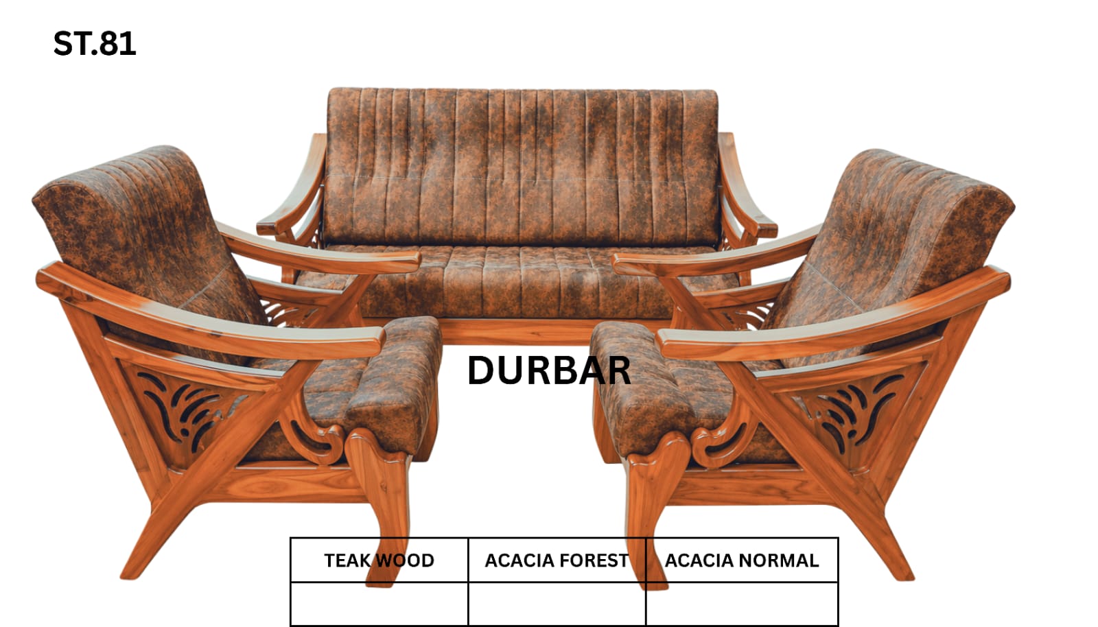 ST 81 WOODEN SETTEE