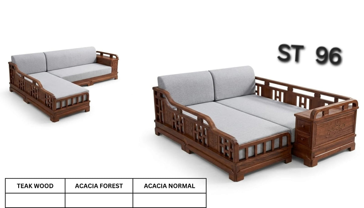 ST 96 WOODEN SETTEE