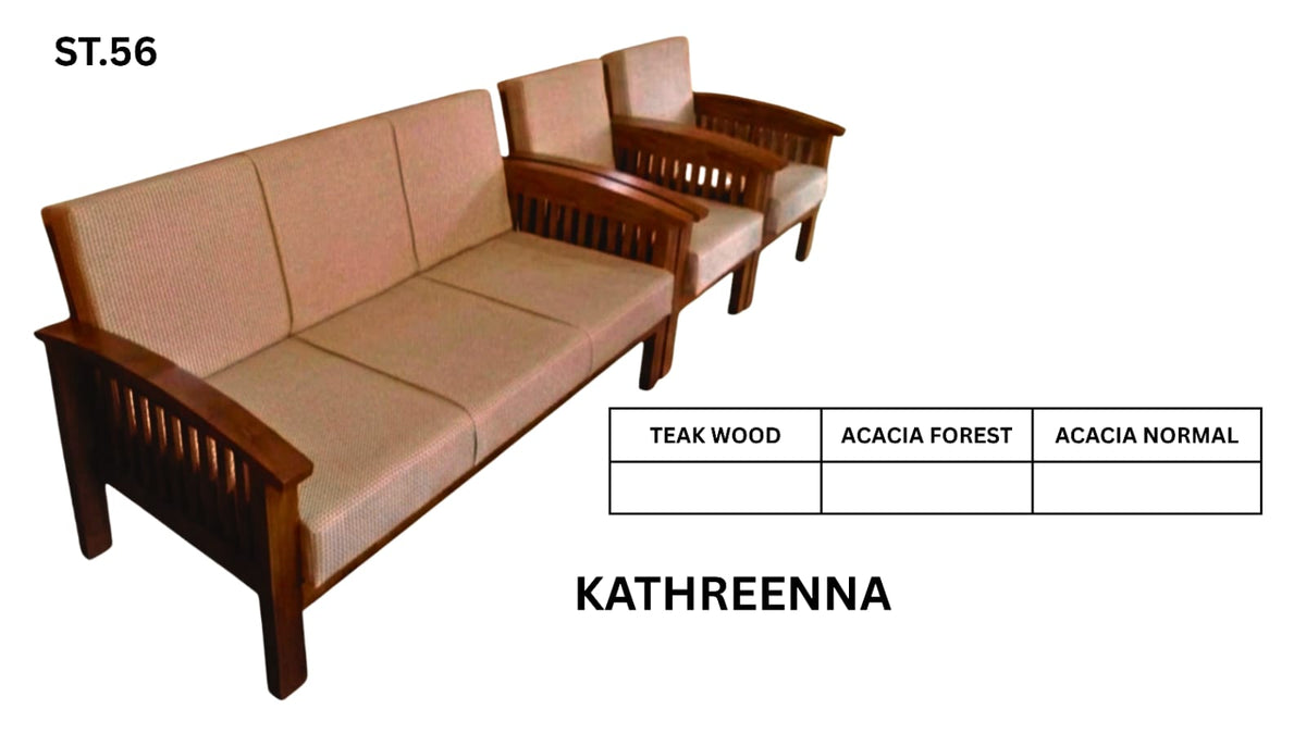 ST 56 WOODEN SETTEE