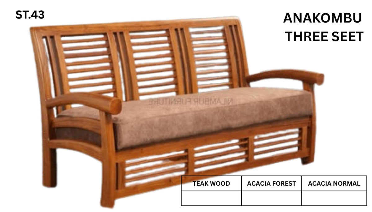 ST 43 WOODEN SETTEE