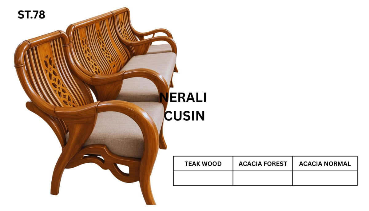 ST 78 WOODEN SETTEE