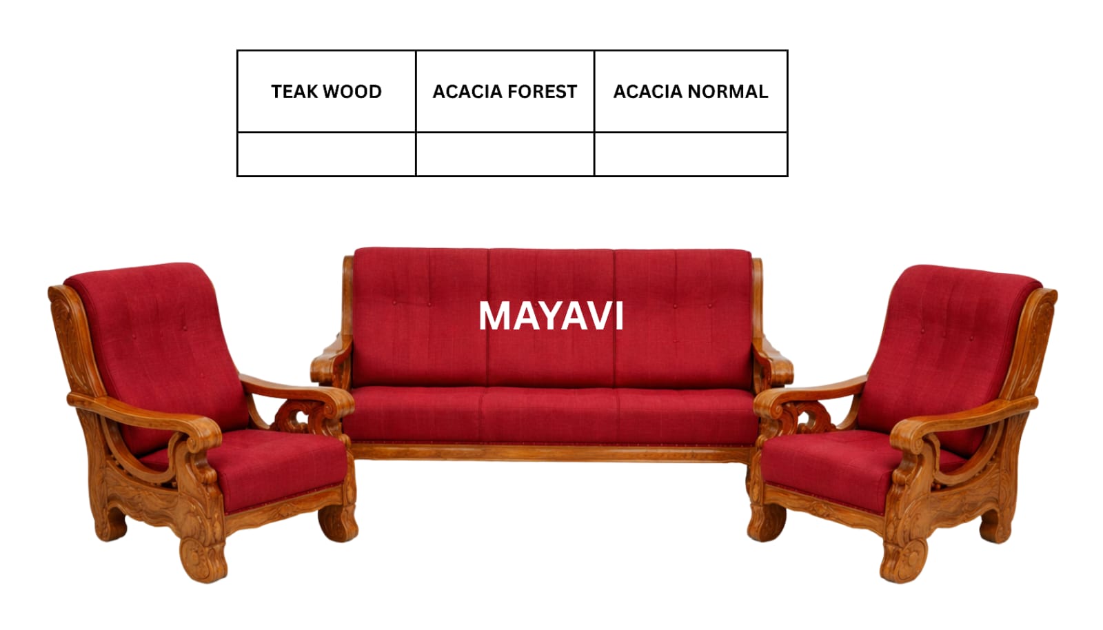 ST    WOODEN SETTEE