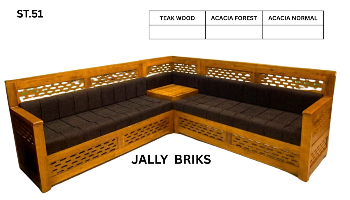 ST 51 WOODEN SETTEE