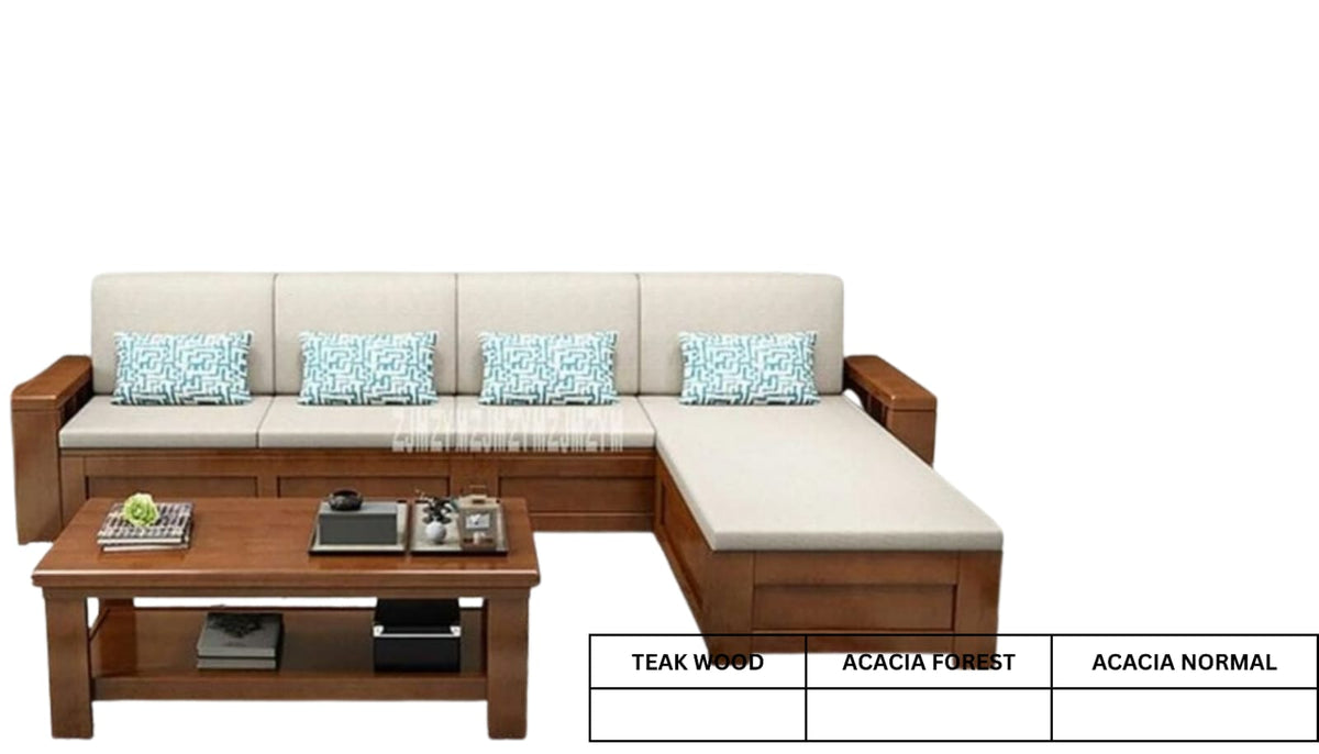 ST   WOODEN SETTEE