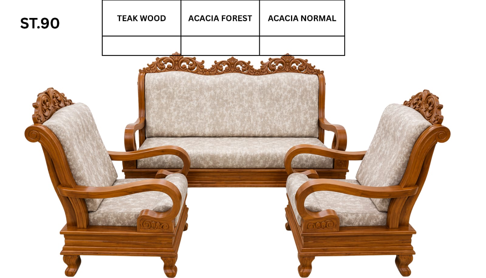 ST 90 WOODEN SETTEE