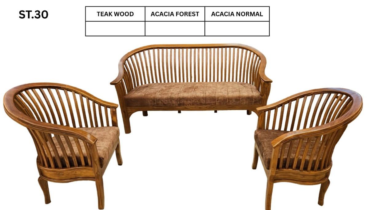 ST 30    WOODEN SETTEE