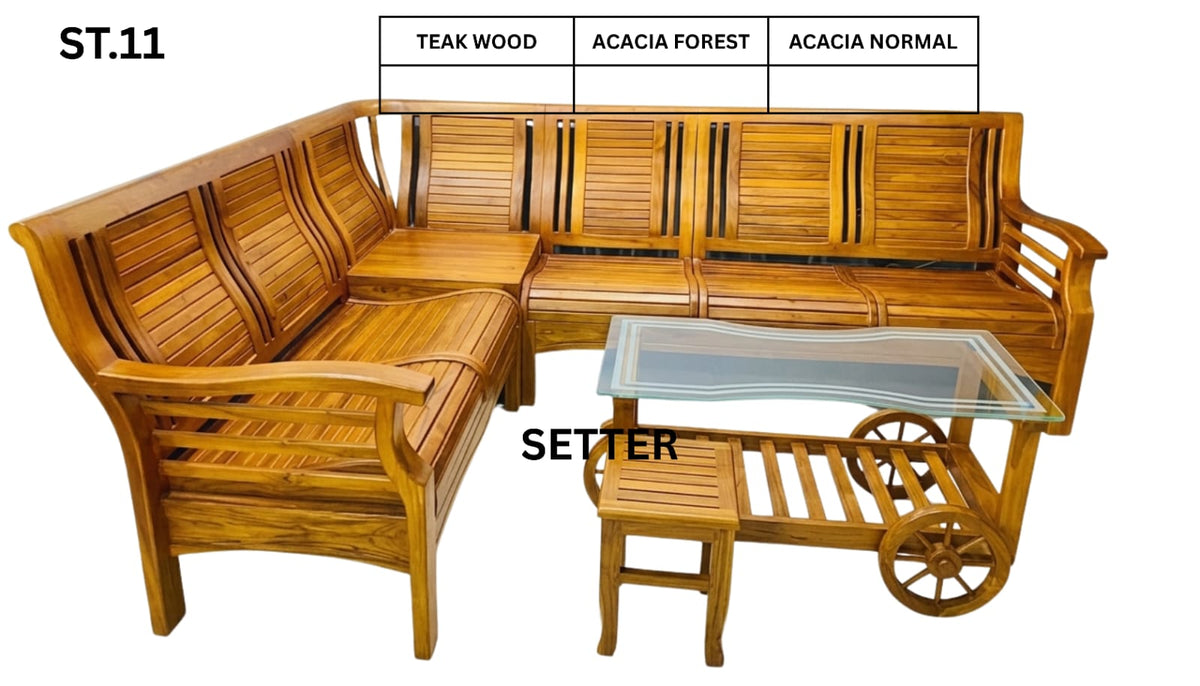 ST WOODEN SETTEE