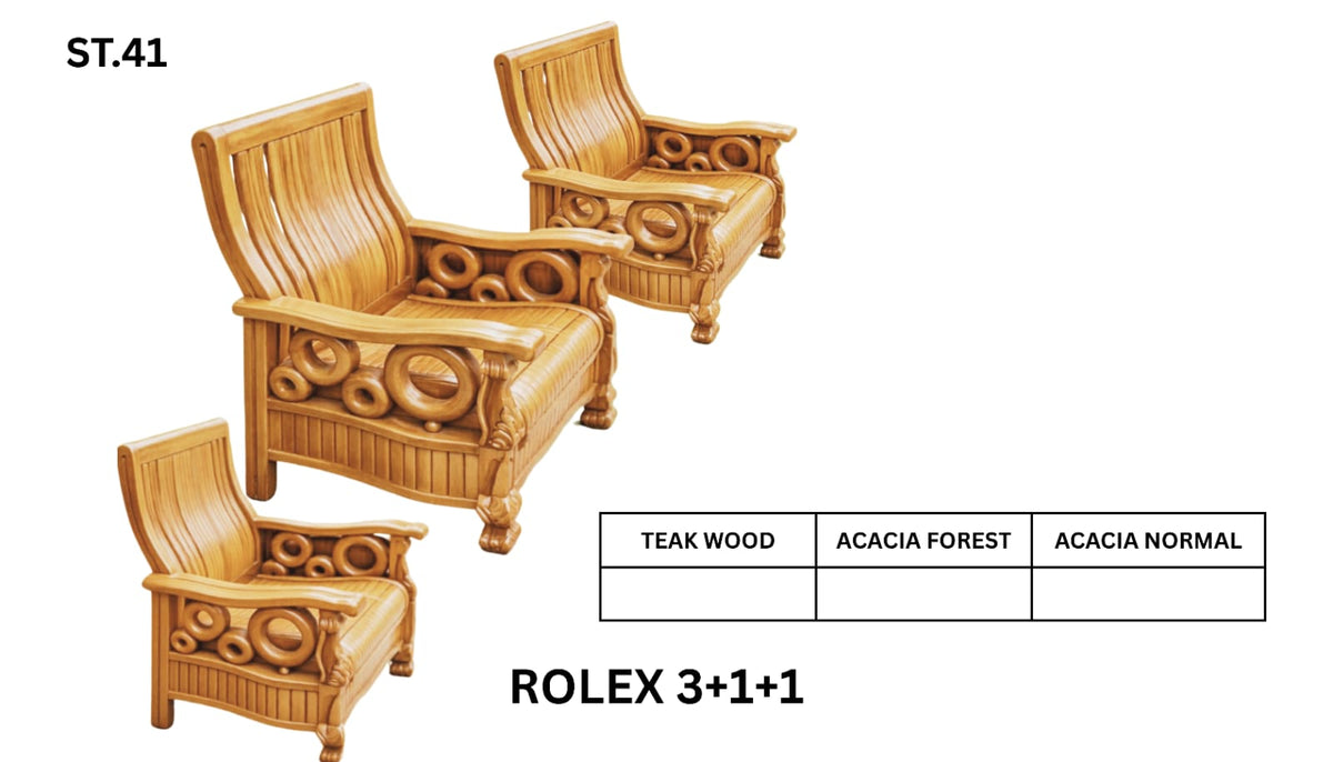 ST 41 WOODEN SETTEE