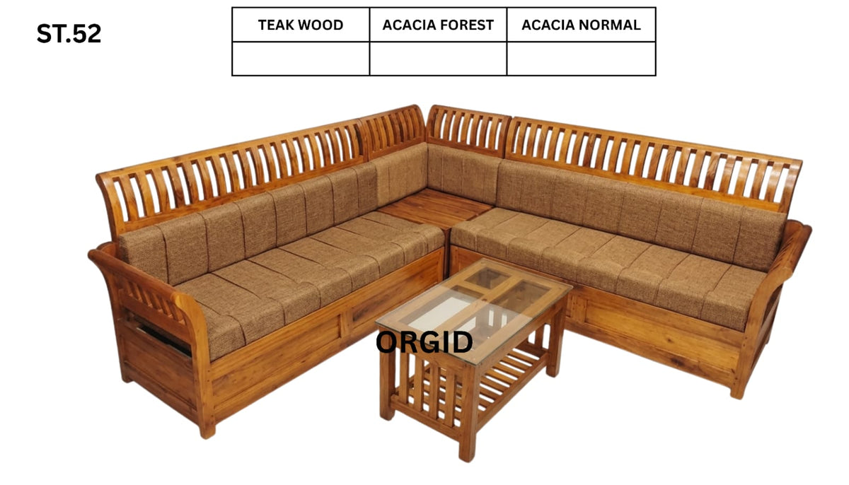ST 52 WOODEN SETTEE