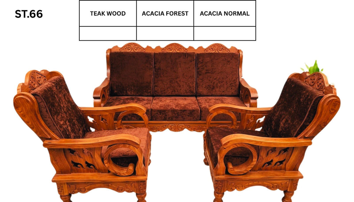 ST 66 WOODEN SETTEE