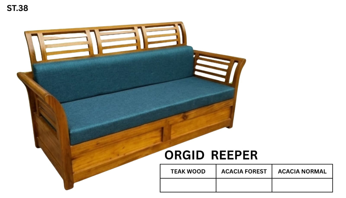ST 38 WOODEN SETTEE