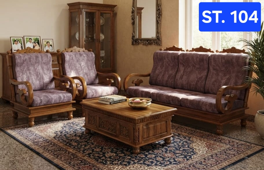 ST 104 WOODEN SETTEE