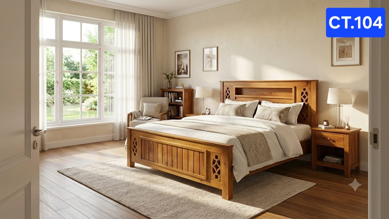 CT 104 WOODEN COT