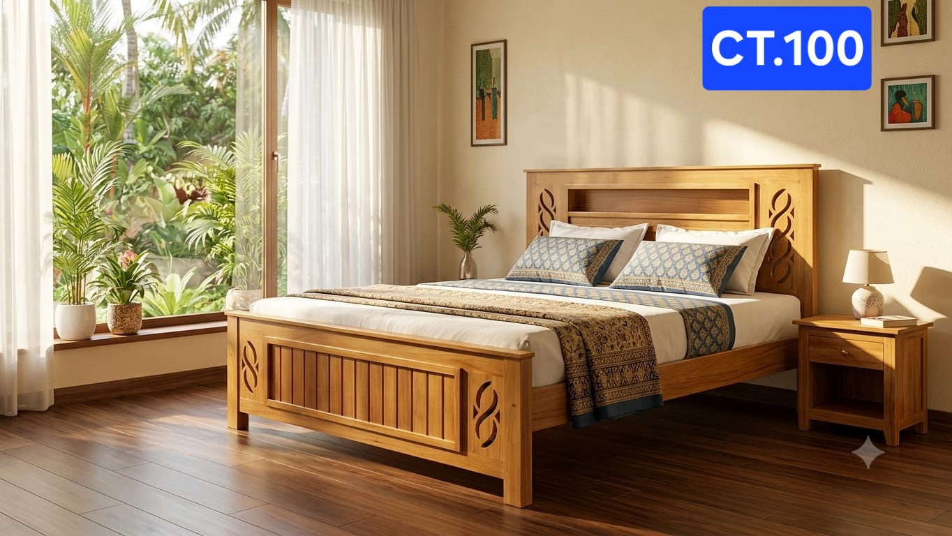 CT 100 WOODEN COT